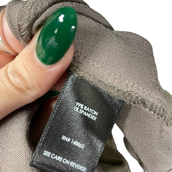 Torrid‎ Fit and Flare Rayon Slub Button-Front Cami Top Falcon Tan Plus Size 2X - Picture 9 of 12